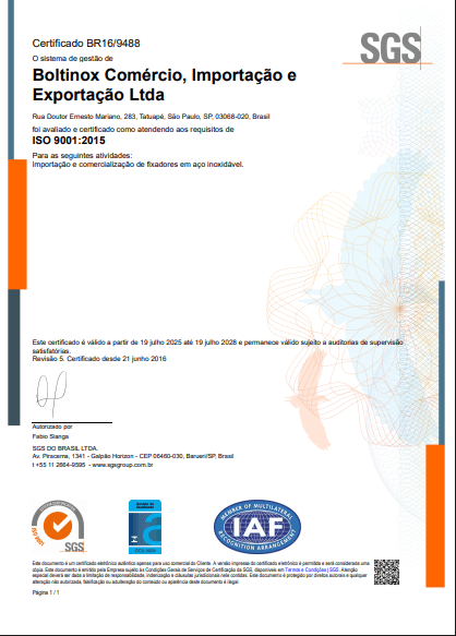 COMPROVANTE DE QUALIDADE